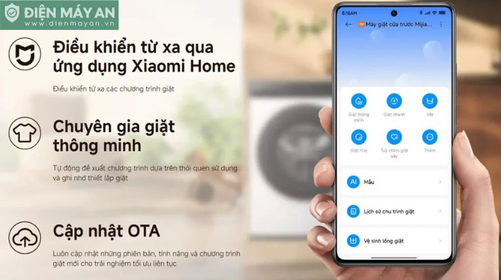 Máy giặt Xiaomi Mijia AI Inverter 9kg WM090MJA08VN